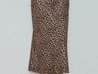 Сатиновая юбка макси, Бежевый