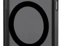 Чехол-накладка Mosbros Mag Comfortable для Apple iPhone 16 Pro пластиковый прозрачно-черный (черная рамка)