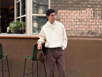 Коричневые джинсы-скейтеры из твила Глория Джинс