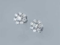 Пусеты из белого золота э4712пс04203044