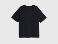 Футболка с принтом Hello Kitty для девочек, Черный