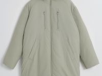 Утепленное пальто с утяжниками на талии