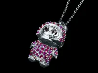 Подвеска из серебра с гранатами и рубинами э0699пд10250366