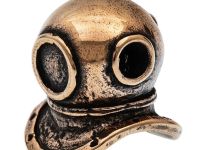 Бусина для темляка Водолазный шлем, бронза