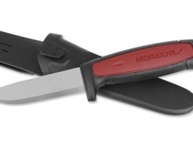 Нож с фиксированным лезвием Morakniv Pro C, углеродистая сталь, рукоять резина/пластик