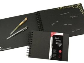 Альбом для графики на спирали Hahnemuhle "Black book" 21х29,7 см 30 л 250 г