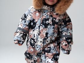 Комбинезон детский текстильный с полиуретановым покрытием для девочек