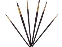 Кисть синтетика №00 круглая Pinax "Creative 691" жесткая, короткая ручка