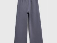 Широкие трикотажные брюки для девочек, Серый