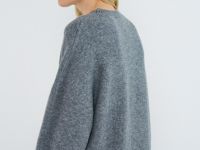 Платье-свитер с содержанием шерсти, Серый