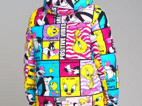 Куртка текстильная с полиуретановым покрытием для девочек