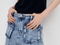 Джинсовая юбка мини