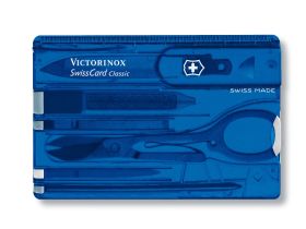 Швейцарская карта Victorinox SwissCard, сталь X50CrMoV15, рукоять ABS-Пластик, синий