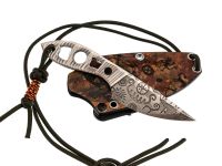 Скелетный нож Волчий Век МиниМасичька "Дип Петроглиф" Custom, сталь 95х18