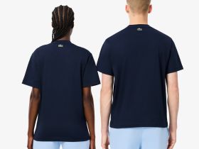 Хлопковая футболка Lacoste унисекс