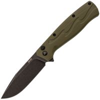 Складной нож SRM 221X-GP blackwash сталь 14C28N, рукоять OD Green G10