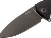 Нож складной LionSteel KUR BBK G10 Black Flipper, сталь Stonewashed & PVD-Coated Uddeholm Sleipner®, стеклотекстолит, чёрный