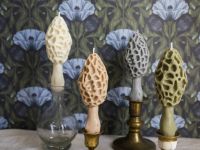 Свеча "Гриб Сморчок" цвета хаки