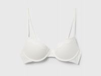 Кружевной бюстгальтер с эффектом пуш-ап, Белый