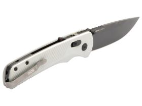Полуавтоматический складной нож SOG Flash AT Cool Grey, сталь D2, рукоять GRN, белый