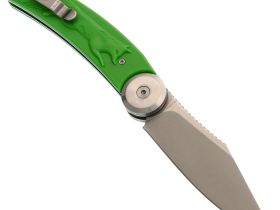 Складной нож Перемен Лисичка, сталь 8Cr14MoV, рукоять FRN, зеленый