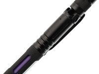 Тактическая ручка для выживания с фонариком 11 в 1, фиолетовая