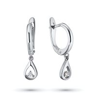 Серьги из белого золота с бриллиантами э4701сг03152300