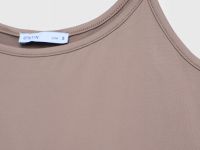 Базовый топ из микрофибры, Коричневый