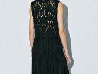 Топ кроше с бахромой, Черный