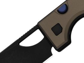 Складной нож Kizer Little Ringbo, сталь AEB-L, рукоять алюминий, коричневый/черный
