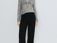 Полупрозрачный джемпер с шерстью альпака, Серый