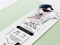 Скетчбук для маркеров Малевичъ "Fashion" 20х20 см 60 л 75 г, мятный