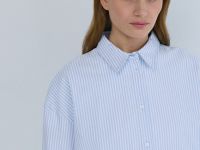 Рубашка из хлопка, Голубой