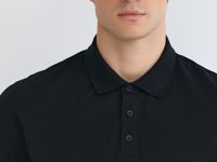Поло из хлопка, Черный
