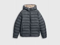 Базовая ультралёгкая куртка с капюшоном, Серый