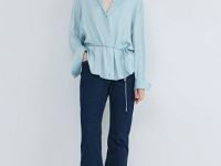 Джинсы Клёш с эластаном, Синий