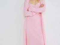 Удлинённый кардиган с кашемиром, Розовый