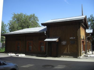 Деревянный дом второй половины XIX века, принадлежавший семье партизан Губкиных