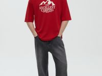 Футболка из хлопка с принтом