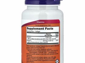NOW Foods, ультра-добавка, витамины A и D3, 100 капсул