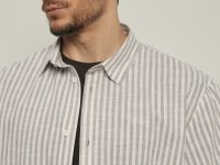 Рубашка с коротким рукавом в полоску