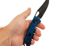 Складной нож SRM Retreiver 9201, сталь 8Cr13MOV Blackwash, рукоять Blue FRN