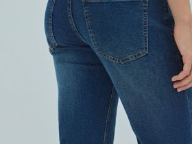 Базовые прямые джинсы, Синий