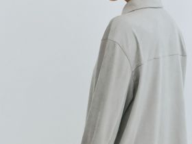 Рубашка из искусственной замши, Серый