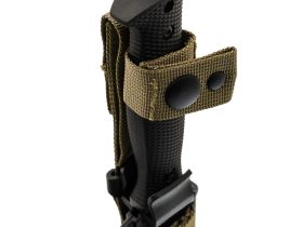 Туристический нож Кмет, сталь AUS-8, рукоять резинопластик черный