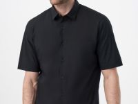 Базовая рубашка с коротким рукавом, Черный