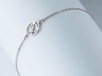 Браслет из серебра с бриллиантом э0601бр06210519