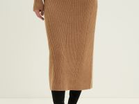 Юбка с шерстью и кашемиром