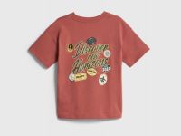 Футболка с принтом для мальчиков, Оранжевый