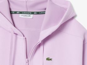Женский эластичный свитшот Lacoste из смеси органического хлопка